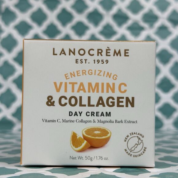 Lanocreme Energizing Vitamin C & Collagen Night Cream 1.76 oz - Picture 1 of 6